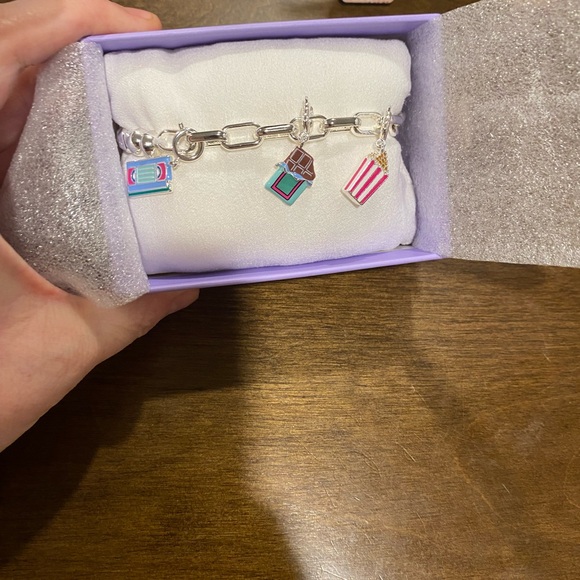 Bomb Party Jewelry - Chic Silver Bracelet with Colorful Charms